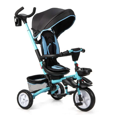 7-In-1 Detachable Baby Stroller with Canopy and Safety Harness